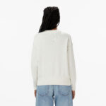 Calvin Klein Cotton Graphic Pullover Kadın Beyaz Triko
