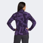 adidas Terrex Multi Printed Full Zip Fleece Kadın Mor Yürüyüş Polar