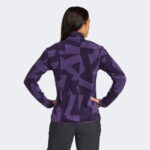 adidas Terrex Multi Printed Full Zip Fleece Kadın Mor Yürüyüş Polar