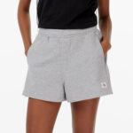 Calvin Klein A French Terry Badge Logo Kadın Gri Şort