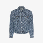 Calvin Klein 90S Indigo Emblem Jacquard Truck Erkek Mavi Ceket