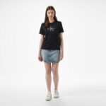 Calvin Klein Hero Classic Monologo Kadın Siyah T-Shirt