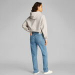 Calvin Klein Woven Label Kadın Bej Sweatshirt