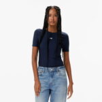 Calvin Klein Modal Essential Kadın Mavi T-Shirt