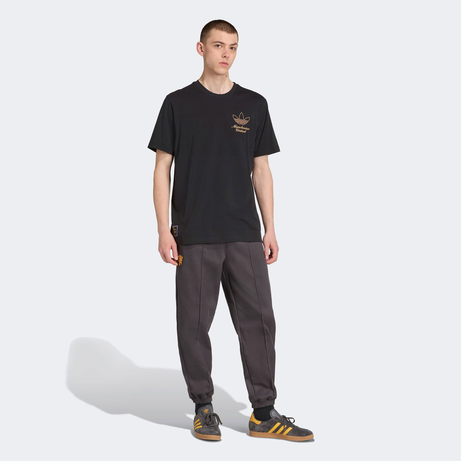 3D48A3Ce-22Bd-46E8-A877-9F8Af8Cc2055_Size2000X2000_Cropcenter Adidas Manchester United Terrace Icons Graphic Erkek Siyah T-Shirt