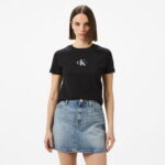 Calvin Klein Monologo Baby Kadın Siyah T-Shirt