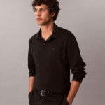 Calvin Klein Supima Cotton Solid Erkek Siyah Polo