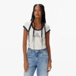 Calvin Klein Graphic Kadın Beyaz T-Shirt