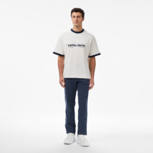 Calvin Klein Cotton Signature Slim Chino Erkek Mavi Pantolon