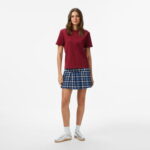 Calvin Klein Interlock Emblem Mock Kadın Kırmızı T-Shirt