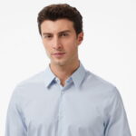 Calvin Klein Solid Stretch Slim Erkek Gri Gömlek