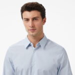 Calvin Klein Solid Stretch Slim Erkek Gri Gömlek