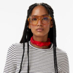 Calvin Klein Stripe Cotton Kadın Beyaz T-Shirt