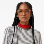 Calvin Klein Stripe Cotton Kadın Beyaz T-Shirt