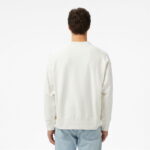 Calvin Klein Premium Terry Monogram Erkek Beyaz Sweatshirt