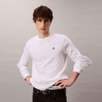 Calvin Klein Easy Monogram Erkek Beyaz T-Shirt