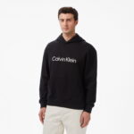 Calvin Klein Standard Logo Terry Erkek Siyah Sweatshirt