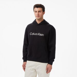 Calvin Klein Standard Logo Terry Erkek Siyah Sweatshirt
