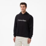 Calvin Klein Standard Logo Terry Erkek Siyah Sweatshirt