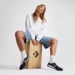 Converse Run Star Trainer Unisex Lacivert Deri Sneaker