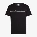 Calvin Klein Split Line Logo Erkek Siyah T-Shirt