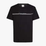 Calvin Klein Split Line Logo Erkek Siyah T-Shirt