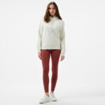 Calvin Klein Jeans Monologo Regular Kadın Beyaz Hoodie