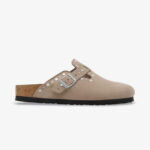 دمپایی خاکستری زنانه جیر برکنستاک بوستون پرچ - تصویر 14