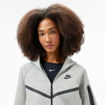 Nike Sportswear Tech Fleece Windrunner Kadın Gri Sweatshirt