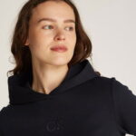 Calvin Klein Satin Regular Kadın Siyah Sweatshirt