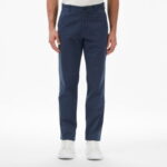 Calvin Klein Cotton Signature Slim Chino Erkek Mavi Pantolon