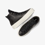 Converse Chuck Taylor All Star Lift Unisex Siyah Deri Platform Sneaker