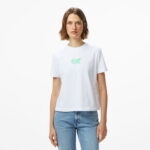 Calvin Klein Archive Logo Jersey Classic Kadın Beyaz T-Shirt