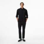 Calvin Klein Solid Oxford Classic Erkek Siyah Gömlek