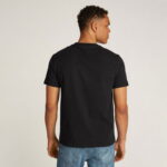 Calvin Klein Split Line Logo Erkek Siyah T-Shirt