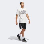 adidas Basketball State Of Mind Graphic Erkek Beyaz T-Shirt