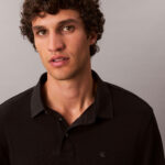 Calvin Klein Supima Cotton Solid Erkek Siyah Polo