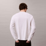 Calvin Klein Easy Monogram Erkek Beyaz T-Shirt