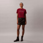 Calvin Klein Logo Classic   Kadın Kırmızı T-Shirt