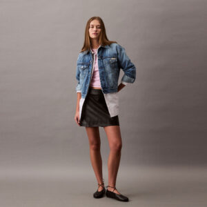 Calvin Klein 90S Trucker Gold Dust Kadın Mavi Ceket