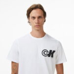 Calvin Klein Sport Logo Graphic Erkek Beyaz T-Shirt