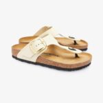 Birkenstock Gizeh Big Buckle Kadın Ekru Terlik