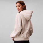 Calvin Klein Logo Emb French Terry  Kadın Gri Sweatshirt