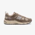 کفش کتانی سفید یونینسکس قهوه ای New Balance 878 - تصویر 12