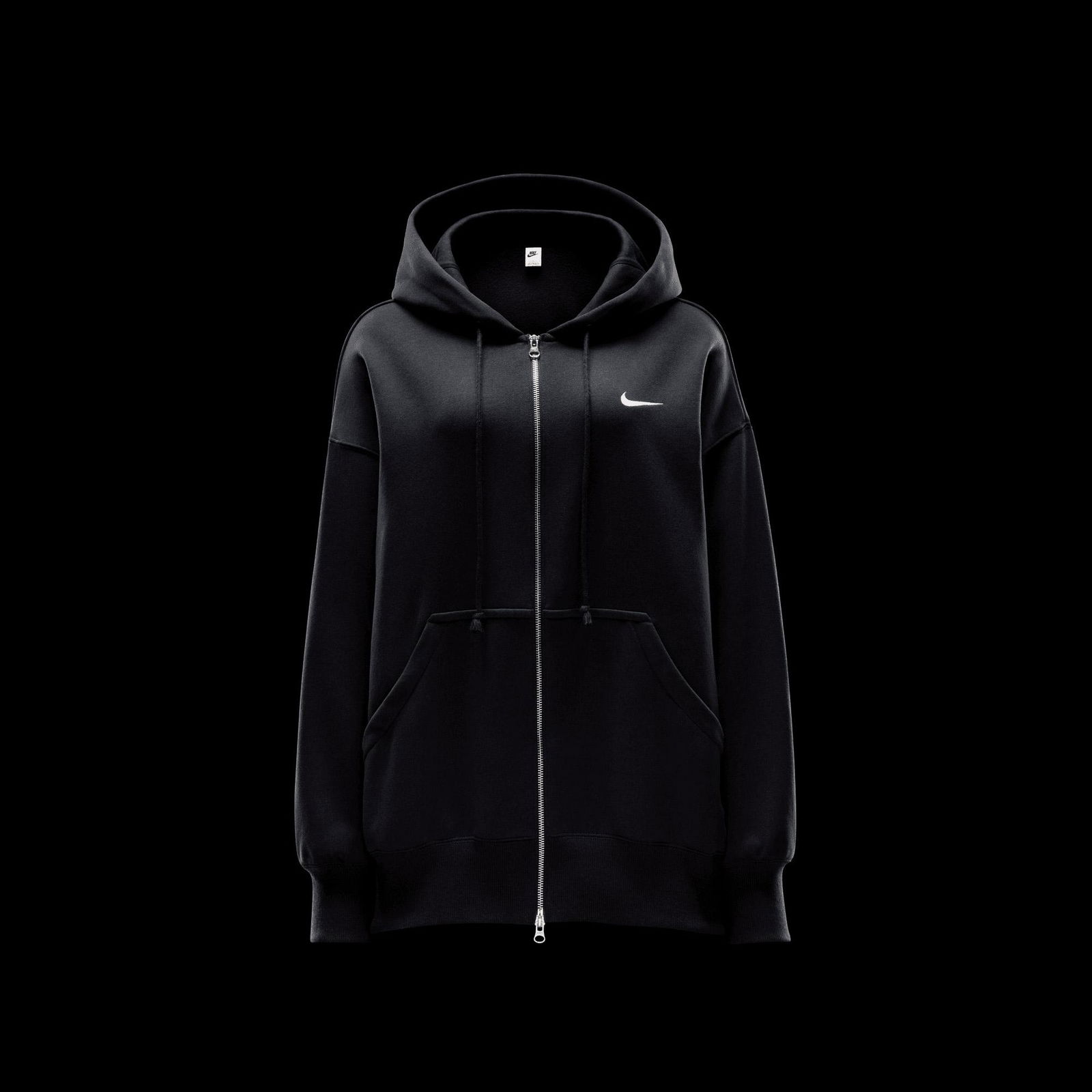 77Cb1A5B-79C7-407F-B44B-A49C35B8D92F_Size2000X2000_Cropcenter Nike Sportswear Phoenix Fleece Oversize Hoodie Kadın Siyah Eşofman Üstü