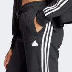 adidas Future Icons 3 Stripes Kadın Siyah Günlük Eşofman Altı