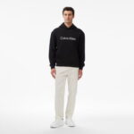 Calvin Klein Standard Logo Terry Erkek Siyah Sweatshirt