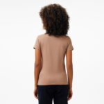 Calvin Klein Slim Kadın Kahverengi T-Shirt