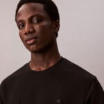 Calvin Klein Supima Chest Crewneck Erkek Siyah T-Shirt