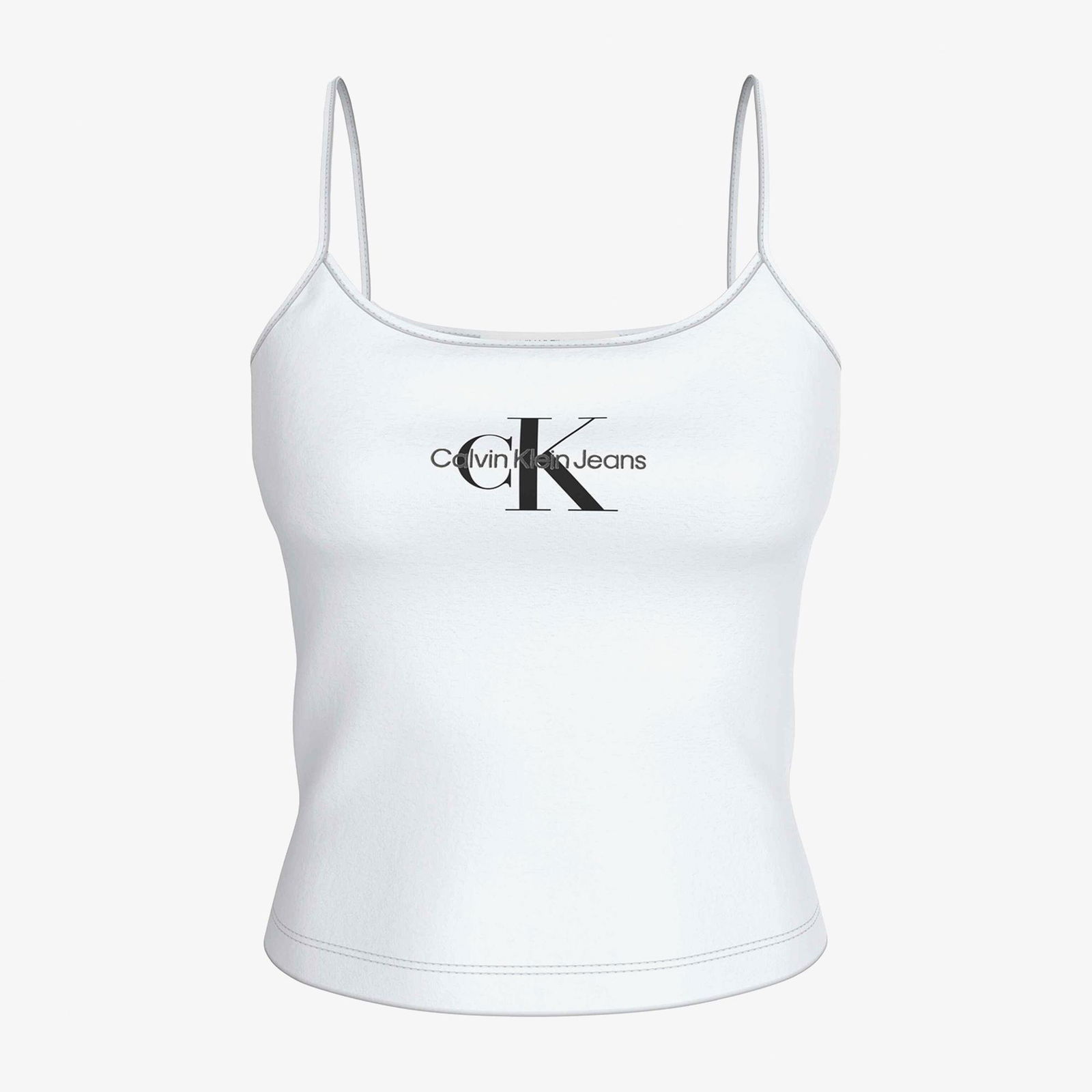 821354D2-9E2D-4E0C-Bfbb-438De0687F1B_Size2000X2000_Cropcenter Calvin Klein Jeans Monologo Kadın Beyaz Bluz